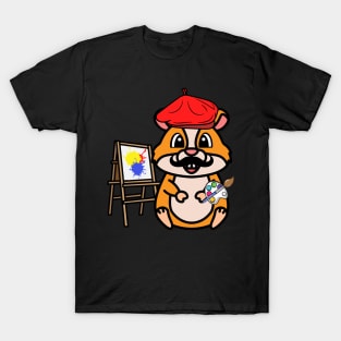 Cute Hamster is a painter T-Shirt